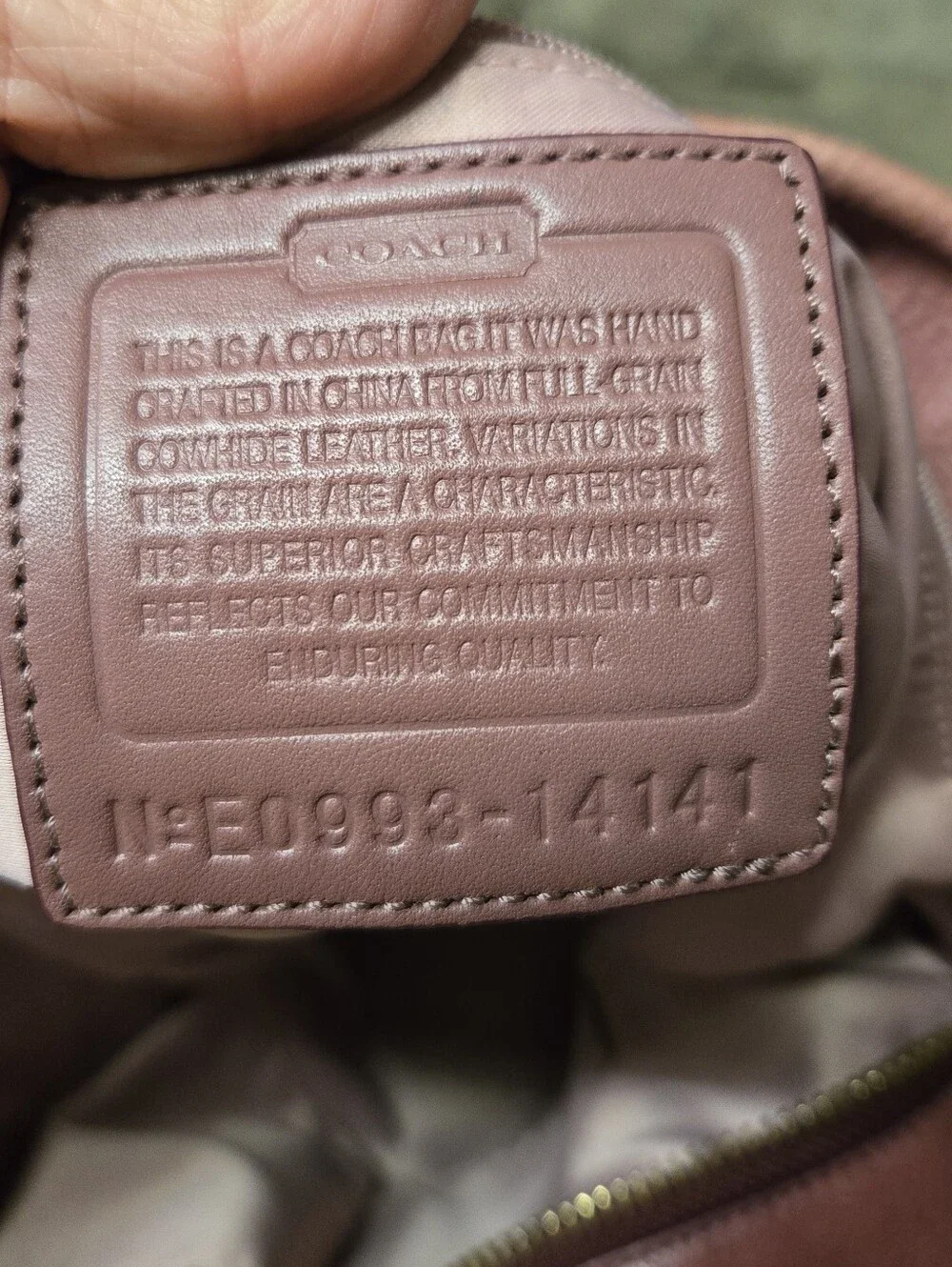 Coach authentic large